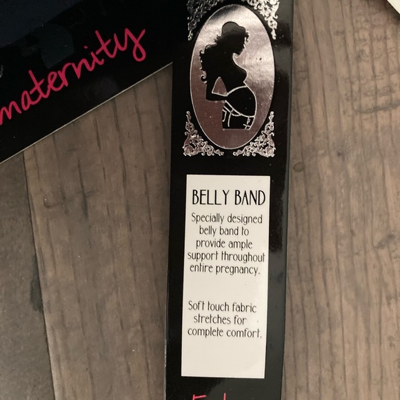 Maternity Stretch Belly Dark Blue Navy Elastic Skinny Leggings Tights Pants - Picture 4 of 5